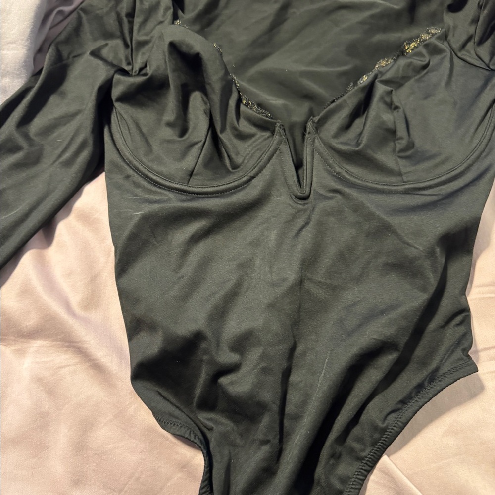 Popilush Bodysuit with Lace Detail